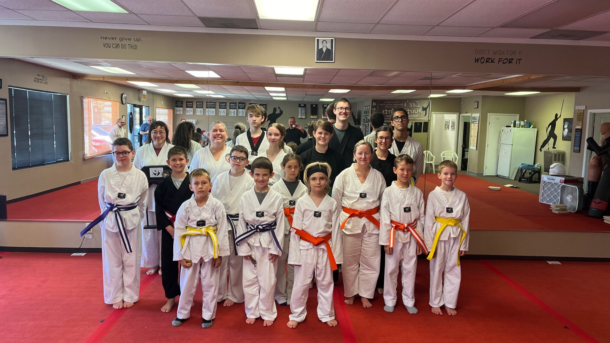 Lee's Martial Arts Bloomington - Newly Promoted Students 